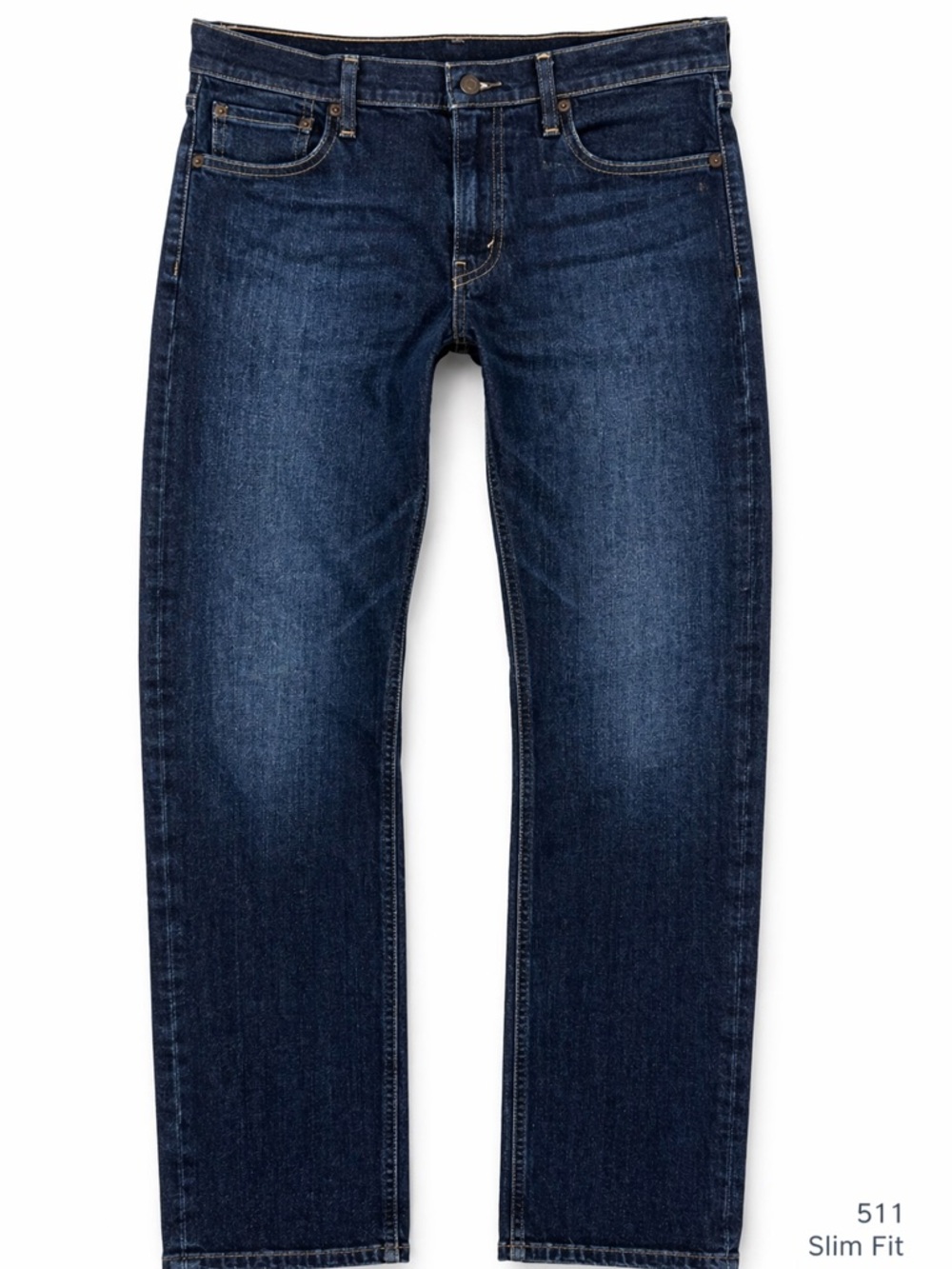 Levi’s 511 Slim Fit Dark Indigo Stretch Jeans 36x32